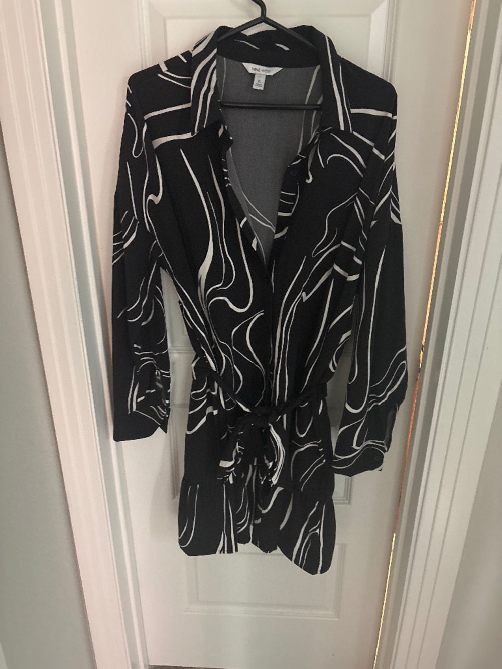 Black and white casual and work dress